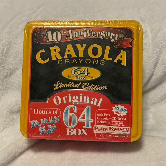 Crayola Other - Vintage Crayola Collector Tin Original Packaging Crayons Inside 40th Anniversary
